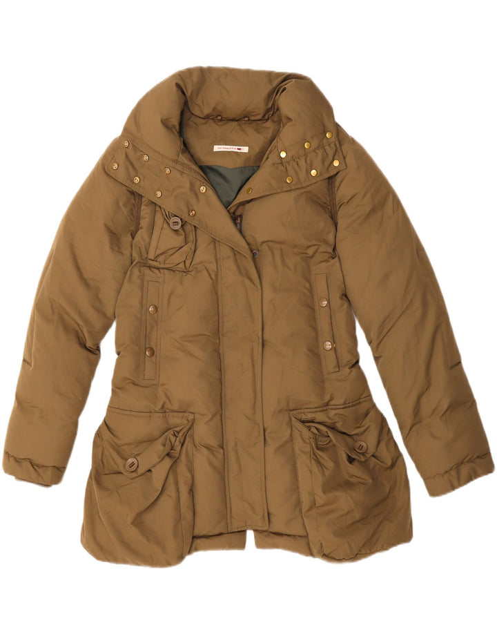 LEVI'S Womens Padded Jacket UK 10 Small Khaki Polyester Vintage Levi's and Second-Hand Levi's from Messina Hembry 