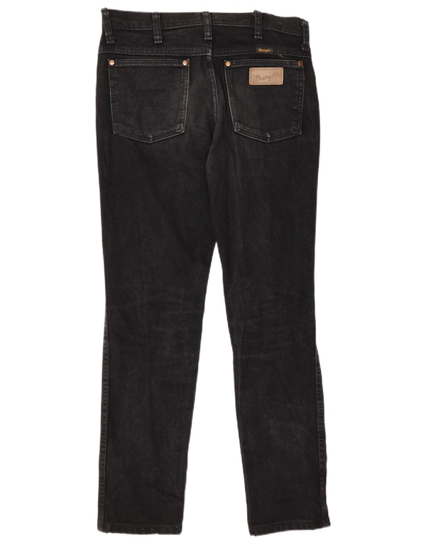 Мужские прямые джинсы Wrangler W29 L30, черный хлопок