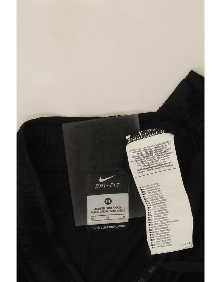 Мужские спортивные шорты Nike Dri Fit из полиэстера среднего размера, черные в полоску