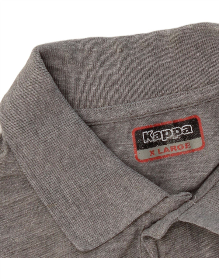 KAPPA Mens Polo Shirt XL Grey Vintage Kappa and Second-Hand Kappa from Messina Hembry 