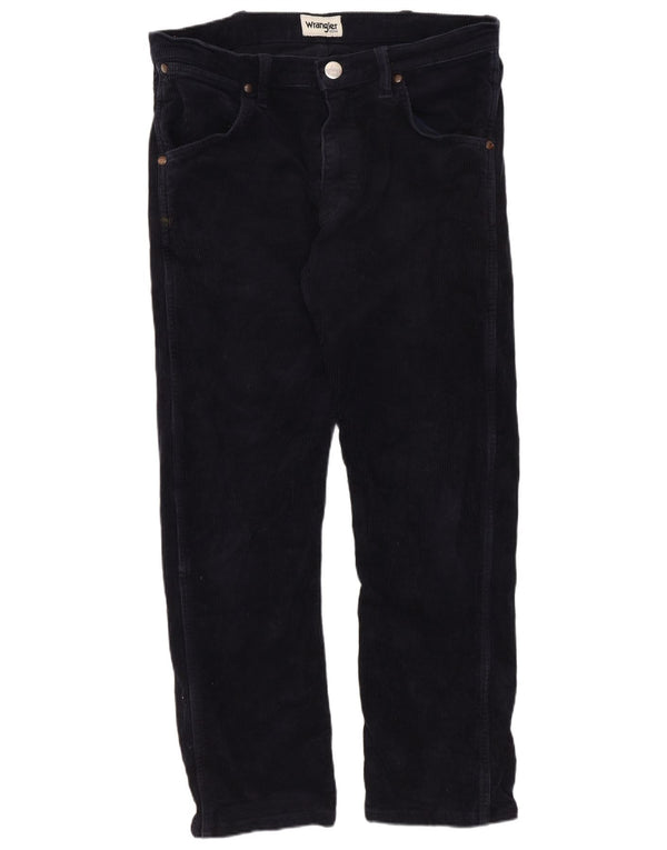 Мужские прямые вельветовые брюки Wrangler W30 L26 темно-синие