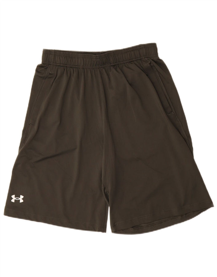 Мужские спортивные шорты свободного кроя Under Armour, средний хаки, полиэстер