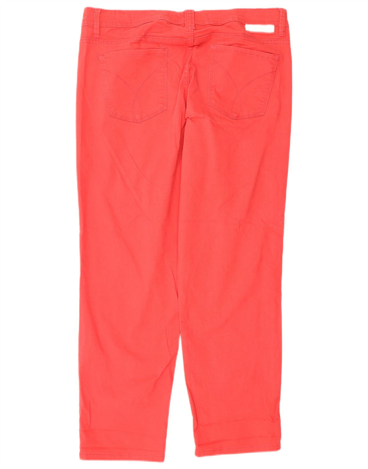 Женские узкие джинсы CALVIN KLEIN США 12, большие W32 L27, красные