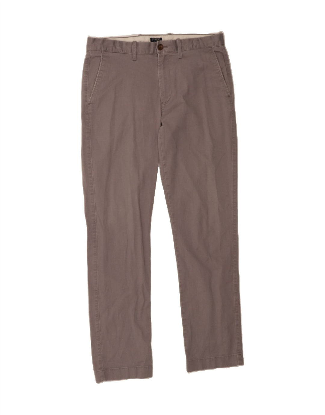 J. CREW Mens Flex Slim Chino Trousers W32 L32  Grey Cotton Vintage J. Crew and Second-Hand J. Crew from Messina Hembry 