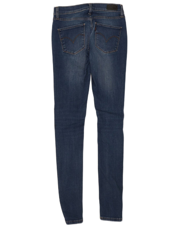 Женские узкие джинсы скинни Levi's W27 L32, синие, хлопок