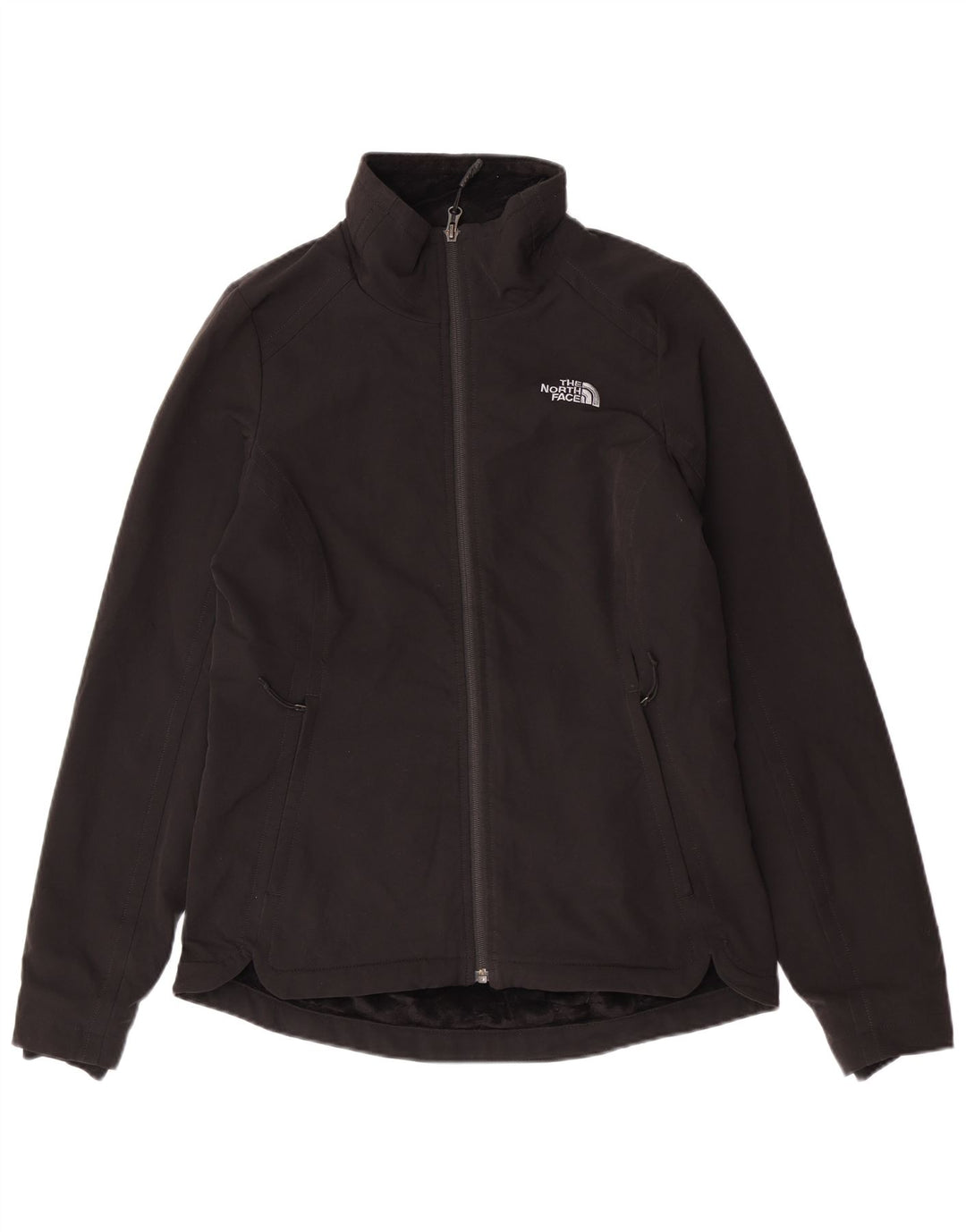 Женская ветровка The North Face из шерпа, Великобритания 10, маленькая, черный полиэстер