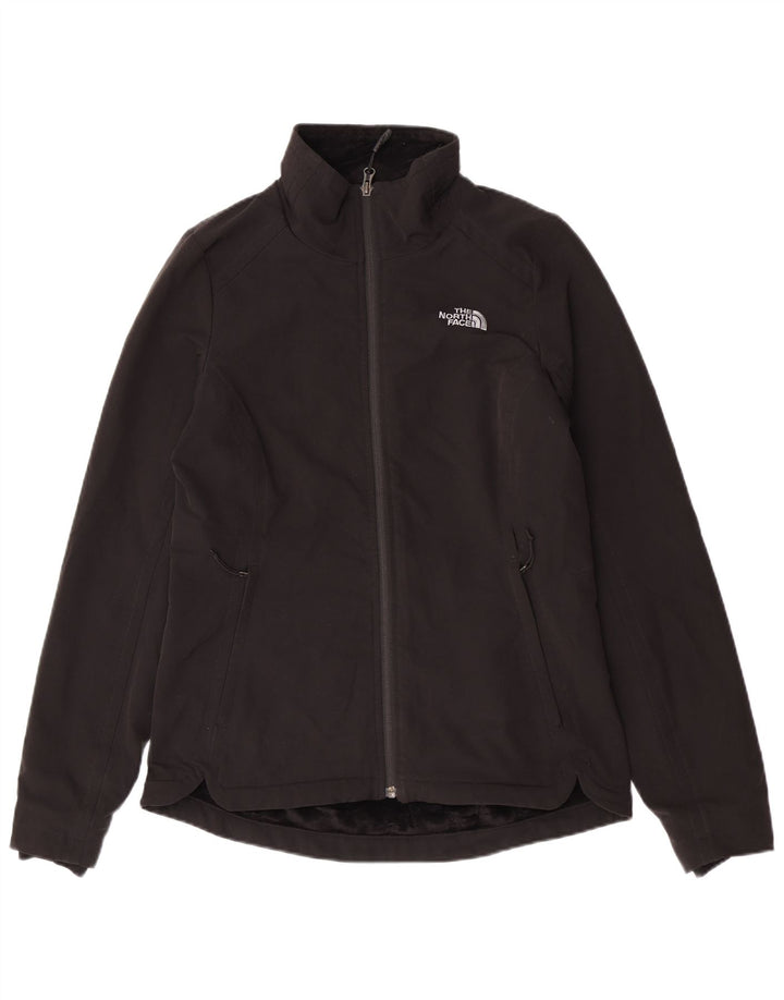 Женская ветровка The North Face из шерпа, Великобритания 10, маленькая, черный полиэстер