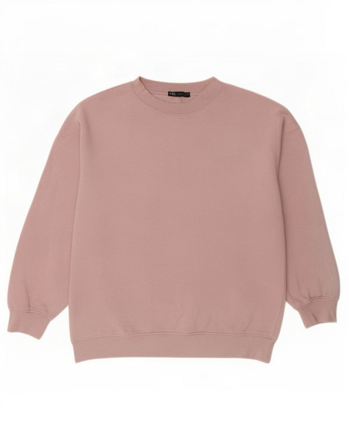 Женский джемпер оверсайз Zara UK 10, маленький розовый