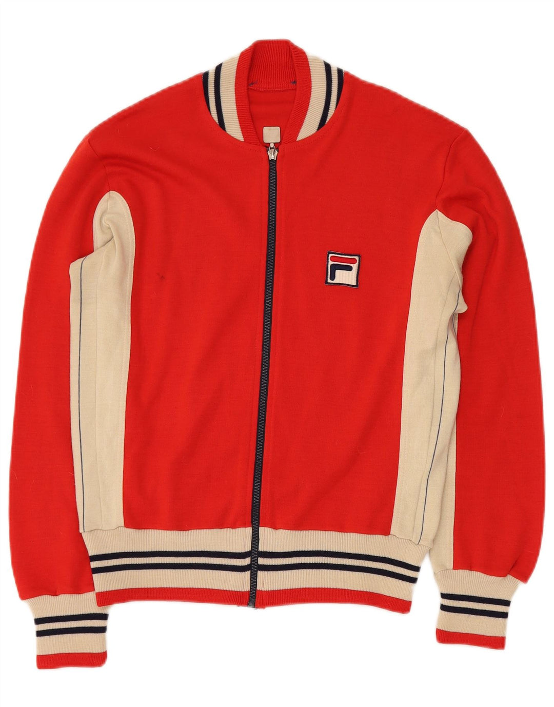 Женский спортивный костюм FILA, верхняя куртка IT 50 XL, красный акрил с цветными блоками