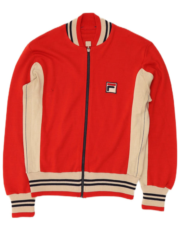 Женский спортивный костюм FILA, верхняя куртка IT 50 XL, красный акрил с цветными блоками