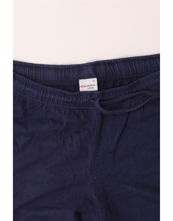 SUPERGA Mens Tracksuit Trousers Joggers Medium Navy Blue Cotton Vintage Superga and Second-Hand Superga from Messina Hembry 