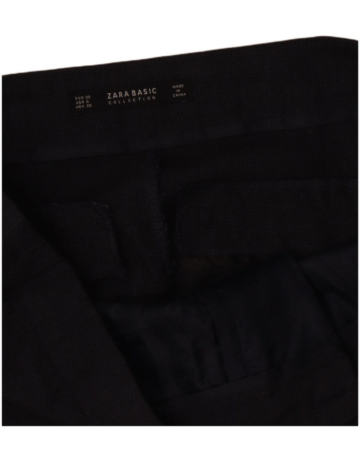 Женские узкие костюмные брюки Zara EU 38, маленькие W28 L27, серые