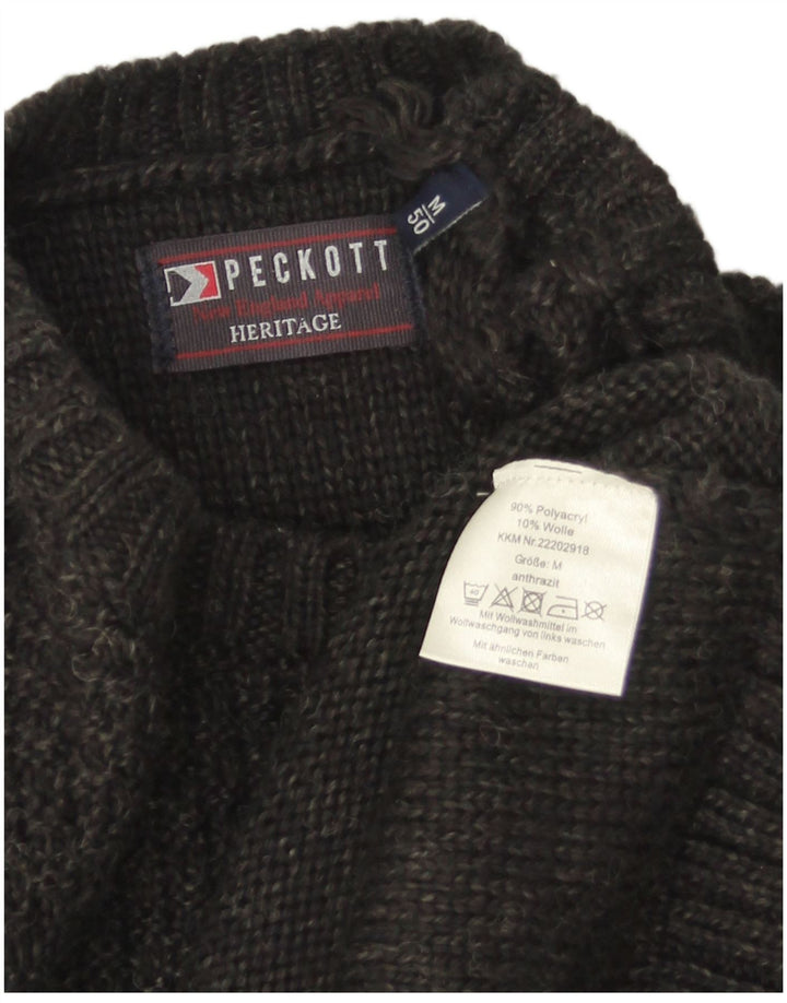 Мужской джемпер с круглым вырезом Peckott Heritage, средний серый полиакриловый свитер