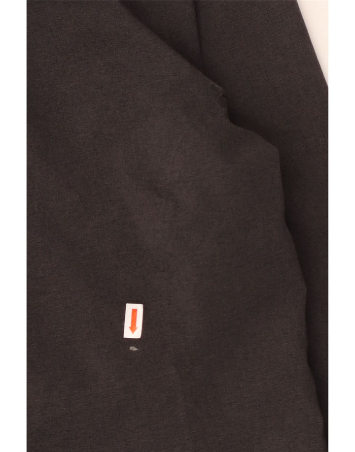 Женская дождевик с капюшоном THE NORTH FACE UK 14, средний серый полиэстер