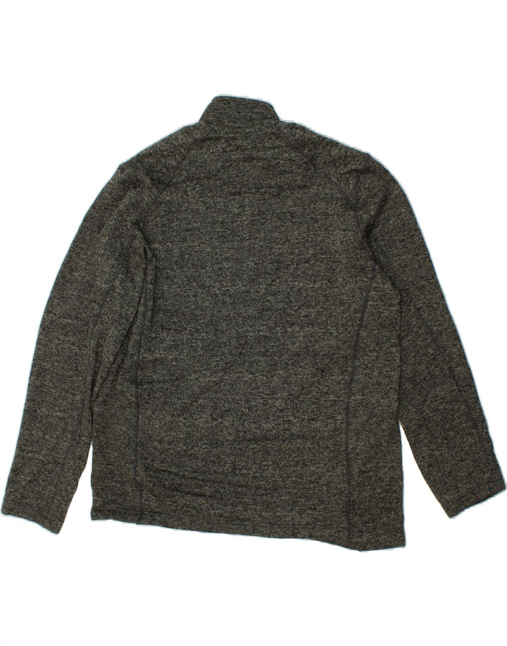 EDDIE BAUER Mens Zip Neck Sweatshirt Jumper XL Grey Polyester Vintage Eddie Bauer and Second-Hand Eddie Bauer from Messina Hembry 