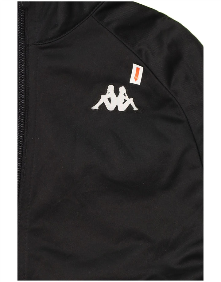 KAPPA Полный спортивный костюм с рисунком для мальчиков 15–16 лет, черный, полиэстер с цветными блоками