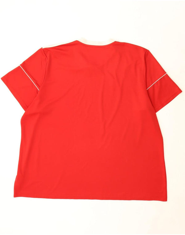 Adidas Мужская футболка Aeroready Top 3XL Красный полиэстер