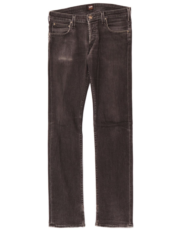 Мужские узкие джинсы Lee W31 L34, черный хлопок