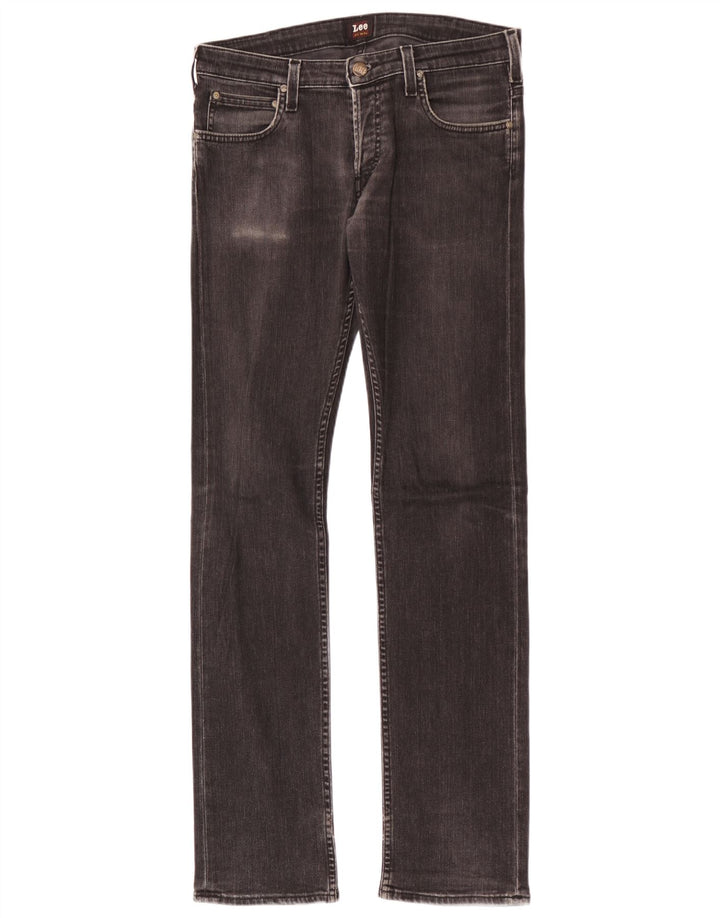 Мужские узкие джинсы Lee W31 L34, черный хлопок