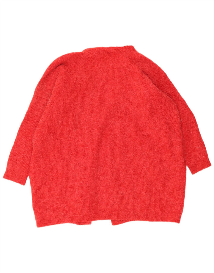 Женский свободный открытый кардиган MINT VELVET UK 16, большой красный цвет