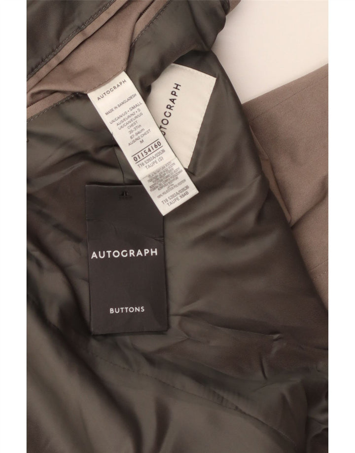 Мужское пальто Marks & Spencer Autograph UK 36, маленькое, бежевое, хлопковое