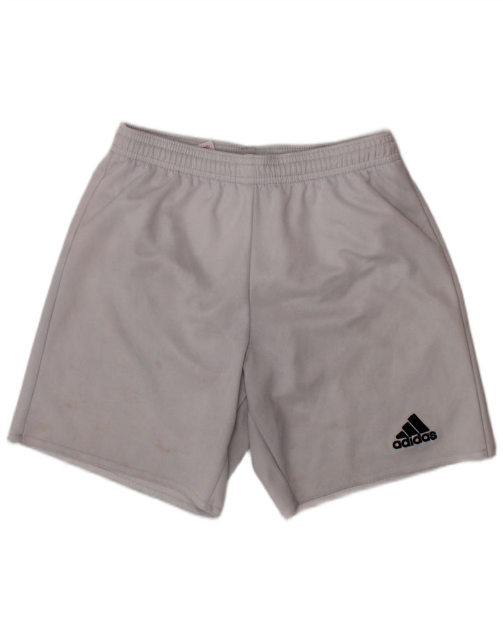 Спортивные шорты ADIDAS Climalite для мальчиков 9-10 лет, белый полиэстер