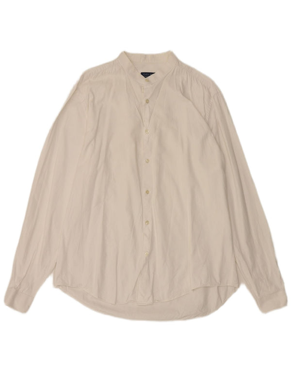 Мужская рубашка узкого кроя Zara XL, белый хлопок