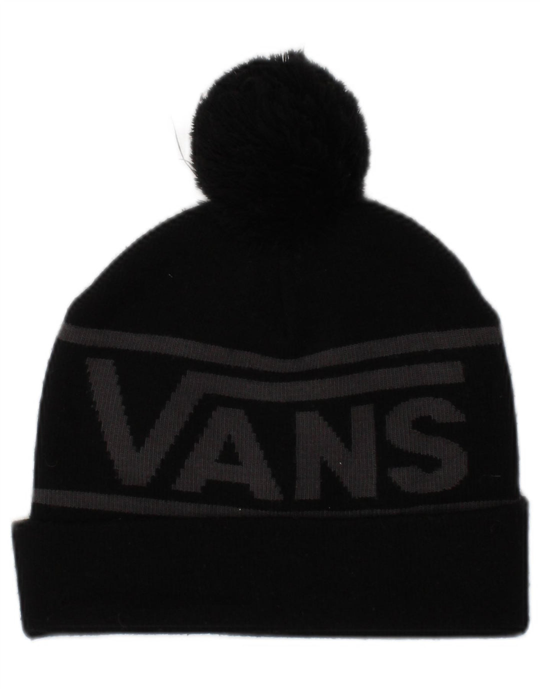 Мужская вязаная шапка-бини Vans, один размер, черная, с цветными блоками, акрил