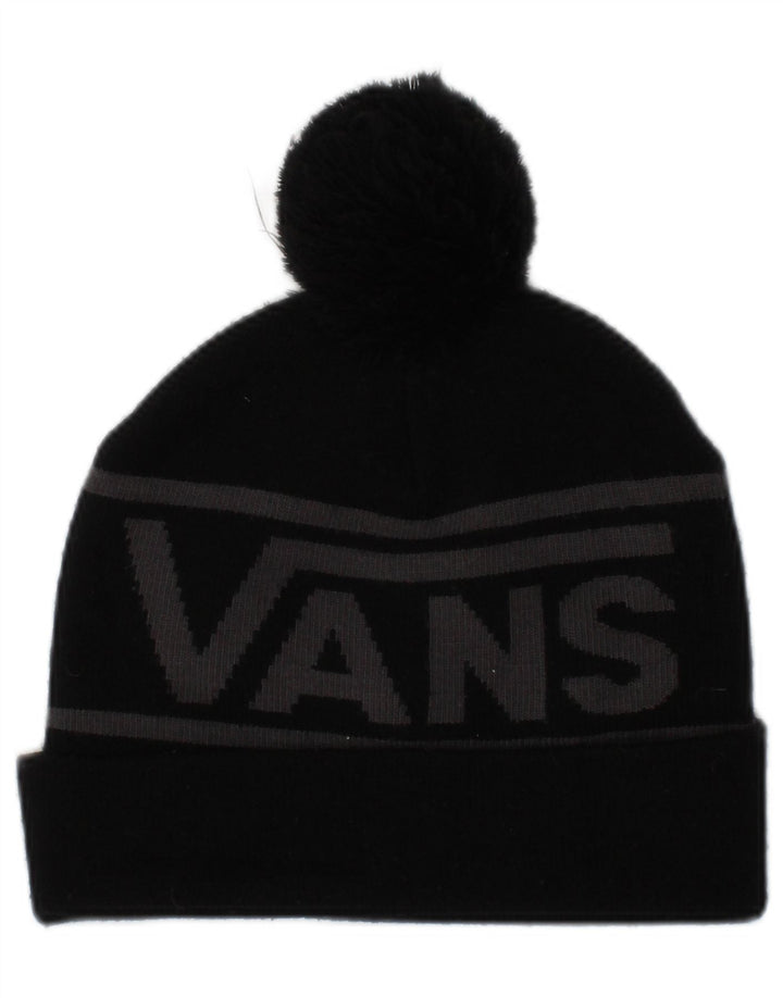 Мужская вязаная шапка-бини Vans, один размер, черная, с цветными блоками, акрил