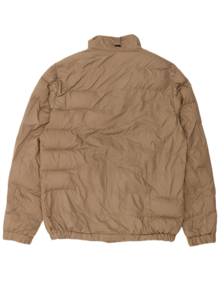 Мужская стеганая куртка Massimo Dutti UK 36, маленький бежевый полиэстер