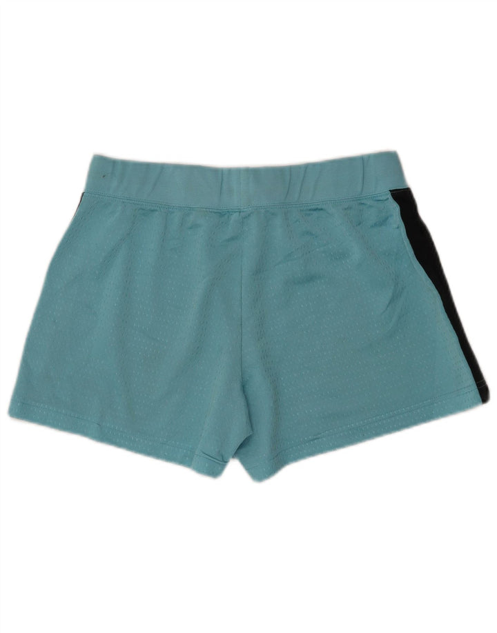 NIKE Womens Sport Shorts US 8/10 Medium  Blue Colourblock Polyester