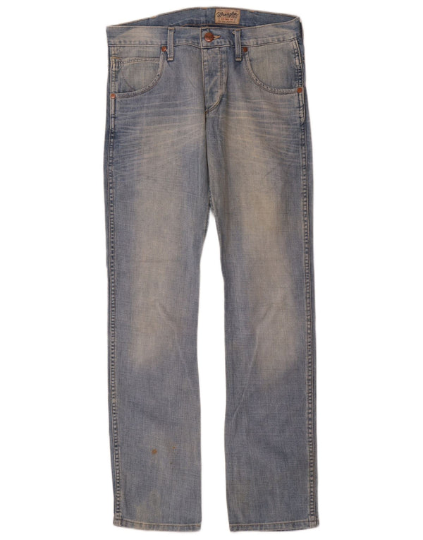 Мужские прямые джинсы Wrangler Spencer W32 L34, синий хлопок