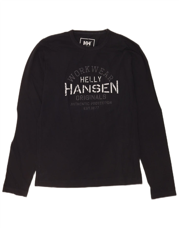 Мужской топ Helly Hansen с длинным рукавом, маленький черный
