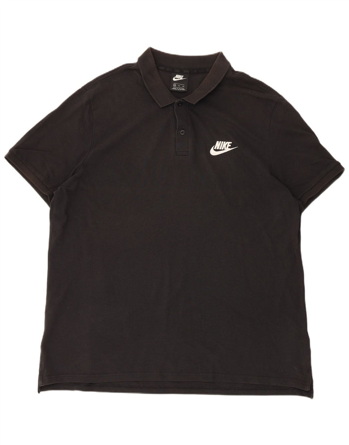Мужская рубашка-поло Nike 2XL, черная, хлопок