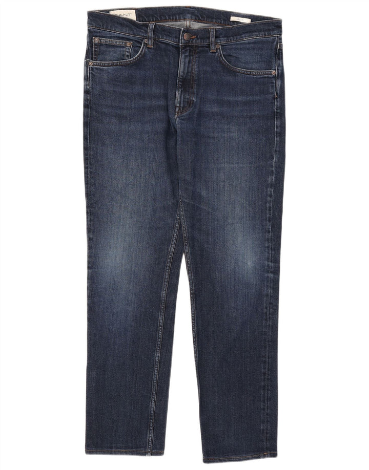 Мужские узкие джинсы Gant W36 L30, синий хлопок