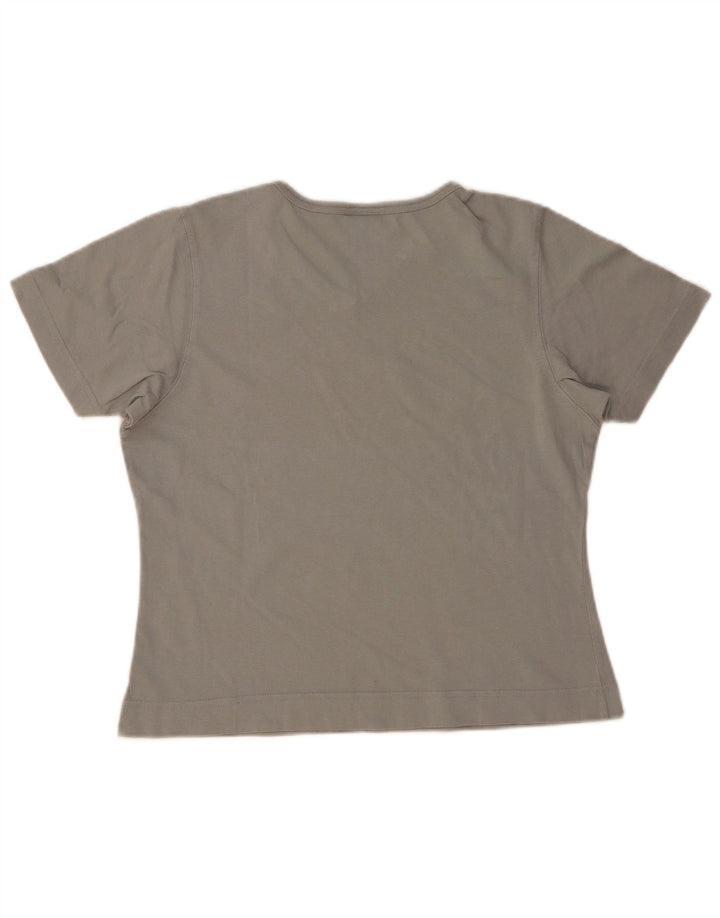 Женская футболка Adidas Top UK 12 Medium Grey Хлопок
