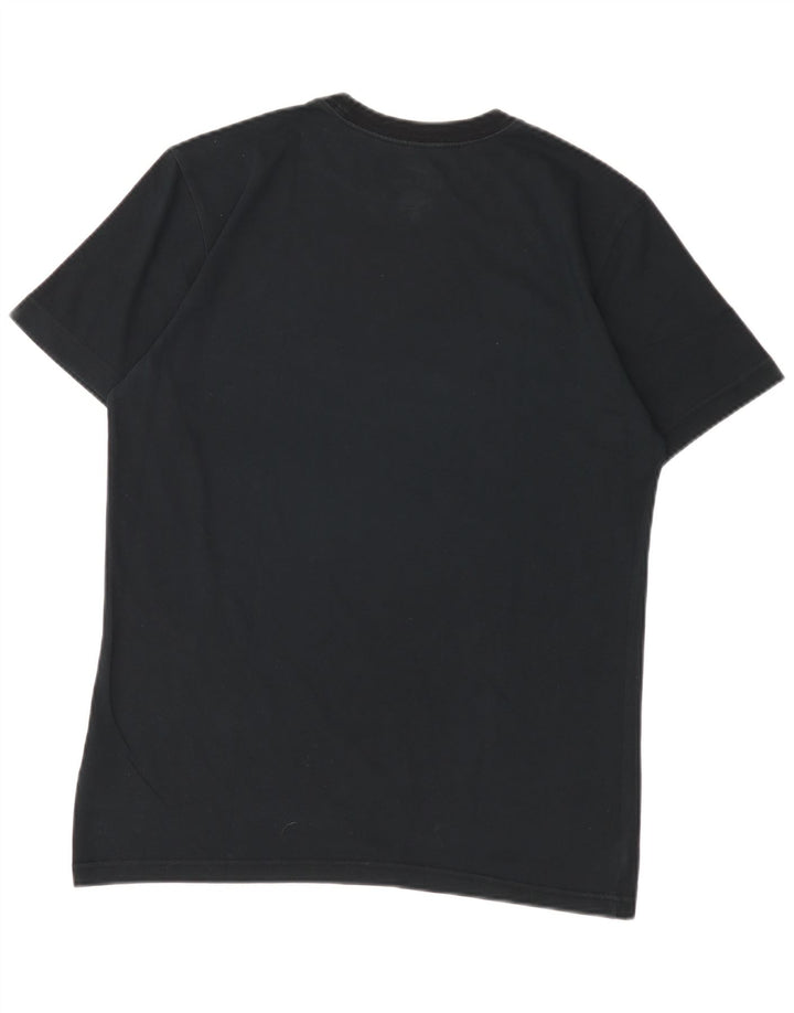 Мужская футболка Nike Dri Fit с графическим рисунком, средний черный хлопковый топ