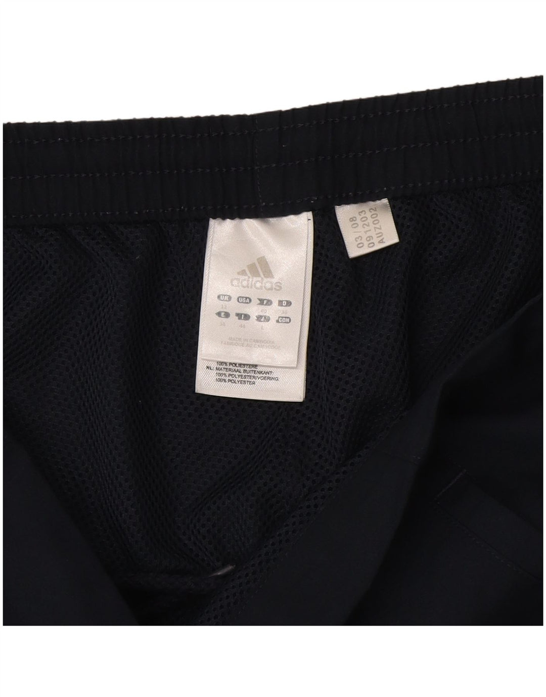 Женские спортивные шорты Adidas UK 12, средний темно-синий, полиэстер