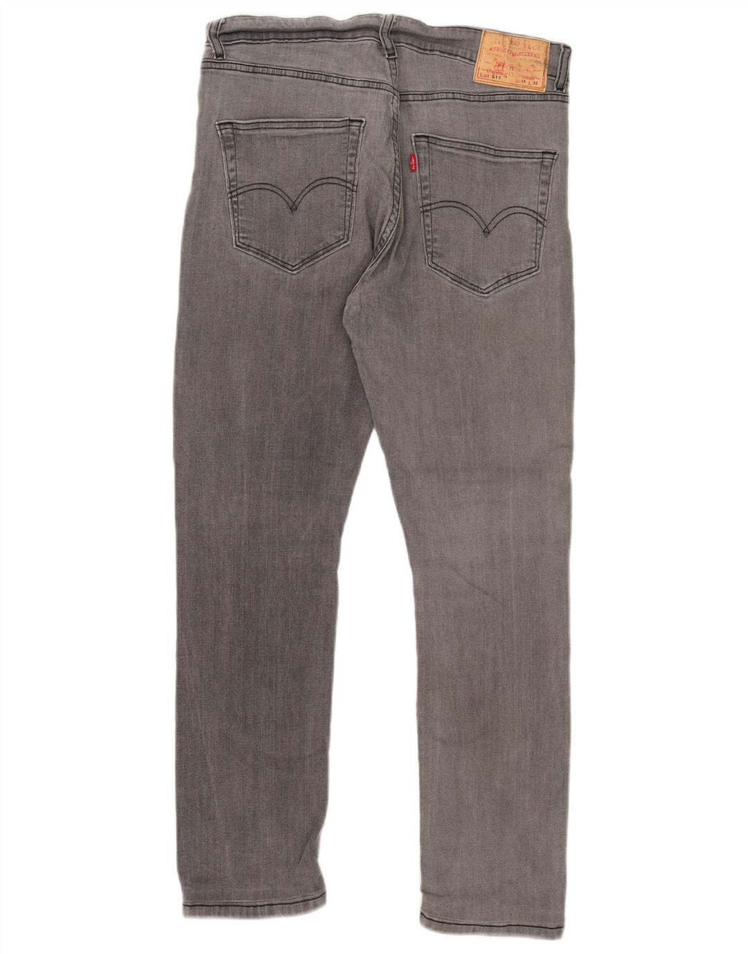 Мужские джинсы Levi's 511 Slim W34 L28 Серые хлопковые