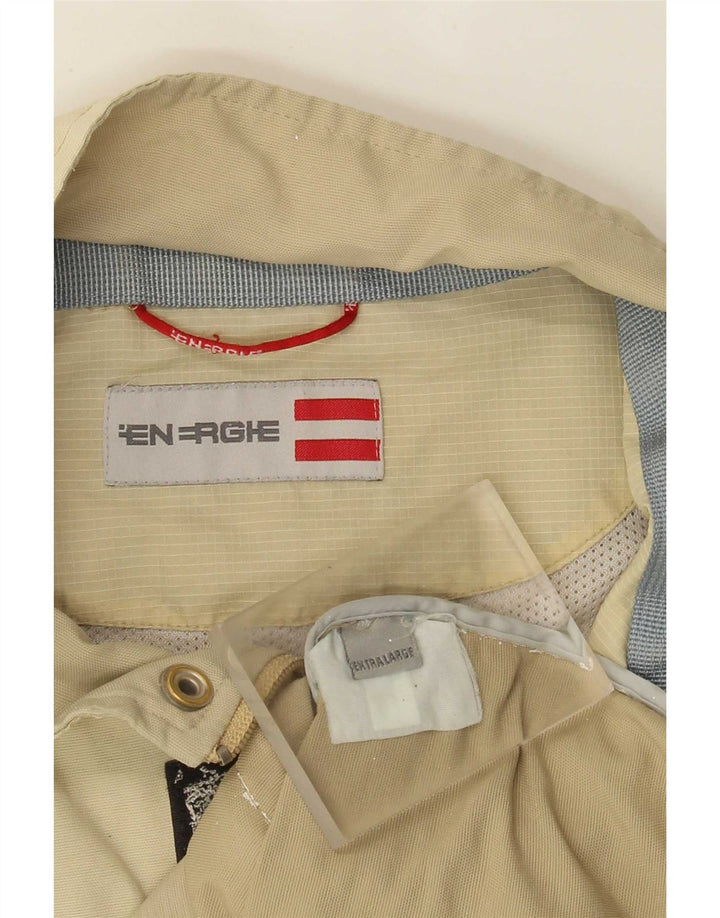 Мужская куртка Energie UK 42 XL бежевого цвета с цветными блоками