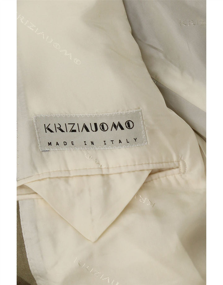 Мужской пиджак Krizia на 3 пуговицах UK 38 Средний Хаки