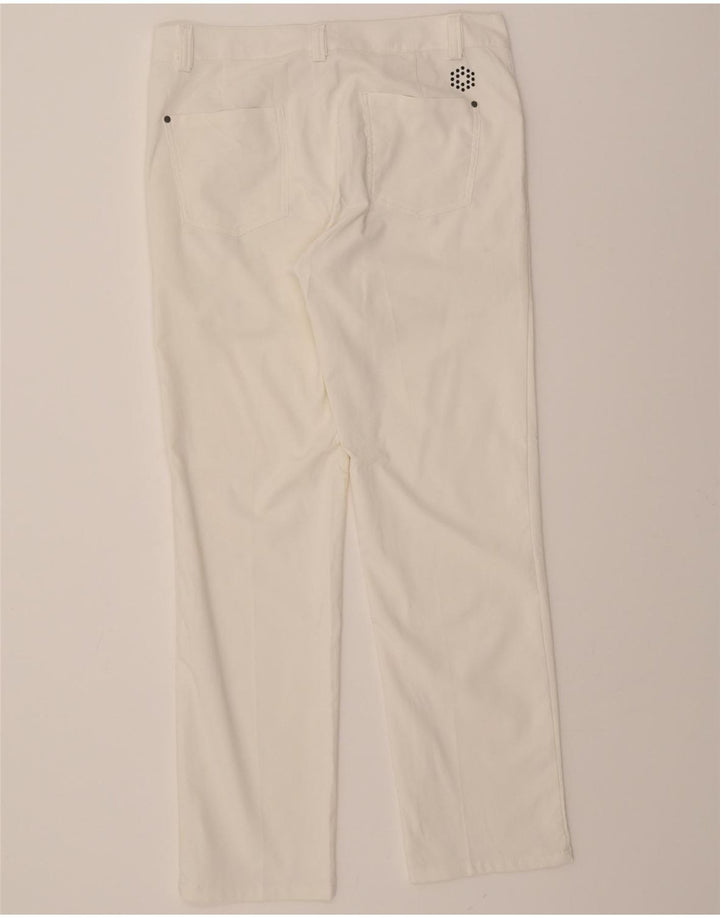 PUMA Womens Straight Casual Trousers W32 L30 White Polyester Vintage Puma and Second-Hand Puma from Messina Hembry 
