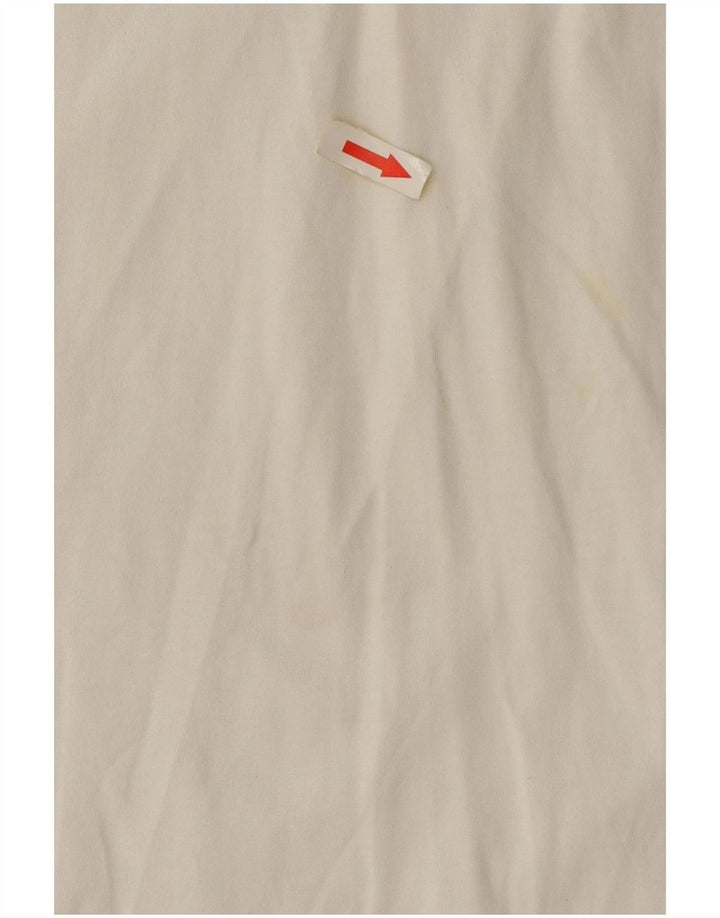 Женская футболка оверсайз Massimo Dutti Top UK 10 Small White Cotton