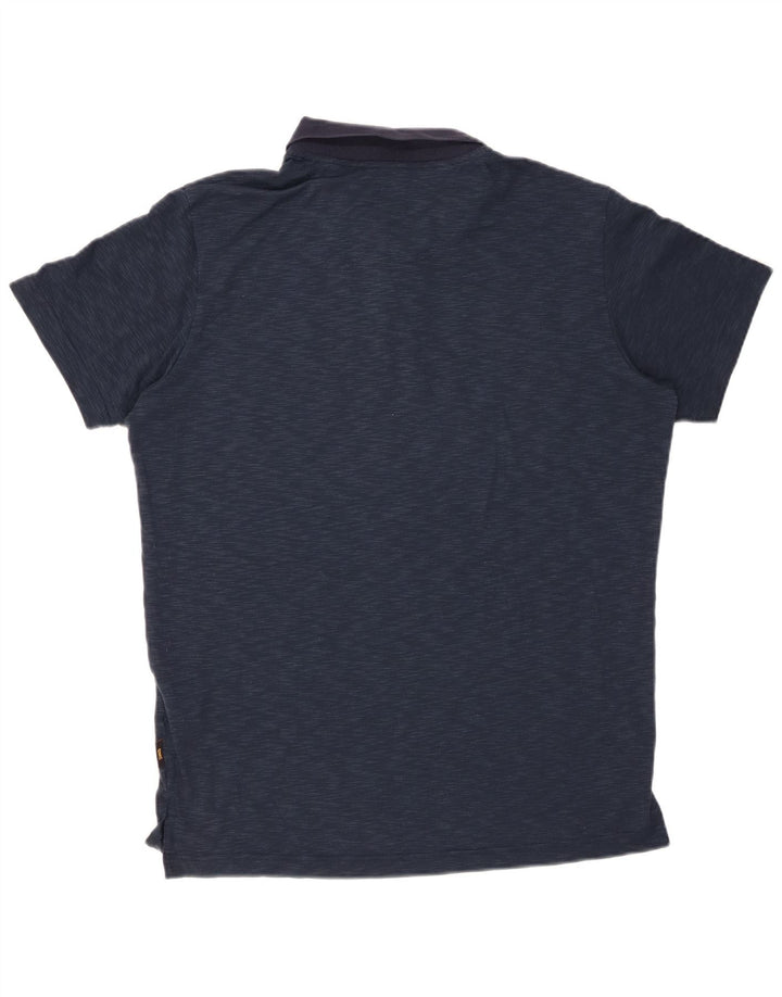 Мужская рубашка-поло JACK WOLFSKIN UK 38, маленькая, темно-синяя, полиэстер с крапинками