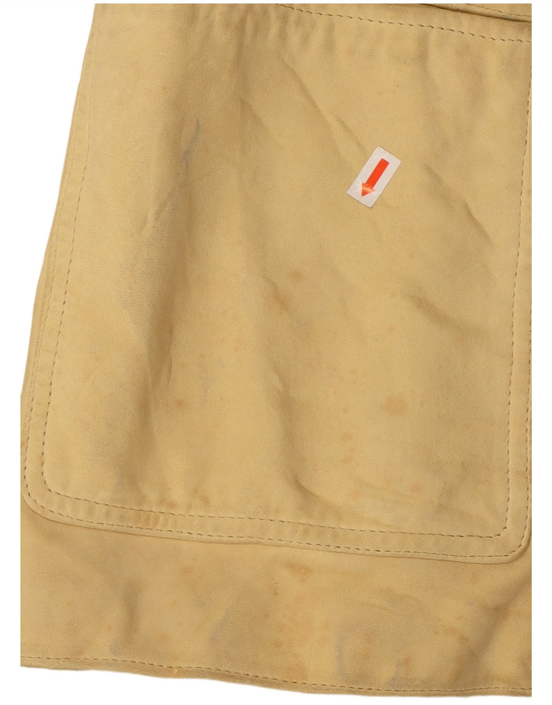 Винтажный женский кожаный пиджак на 3 пуговицах, Великобритания, 10, маленький желтый цвет