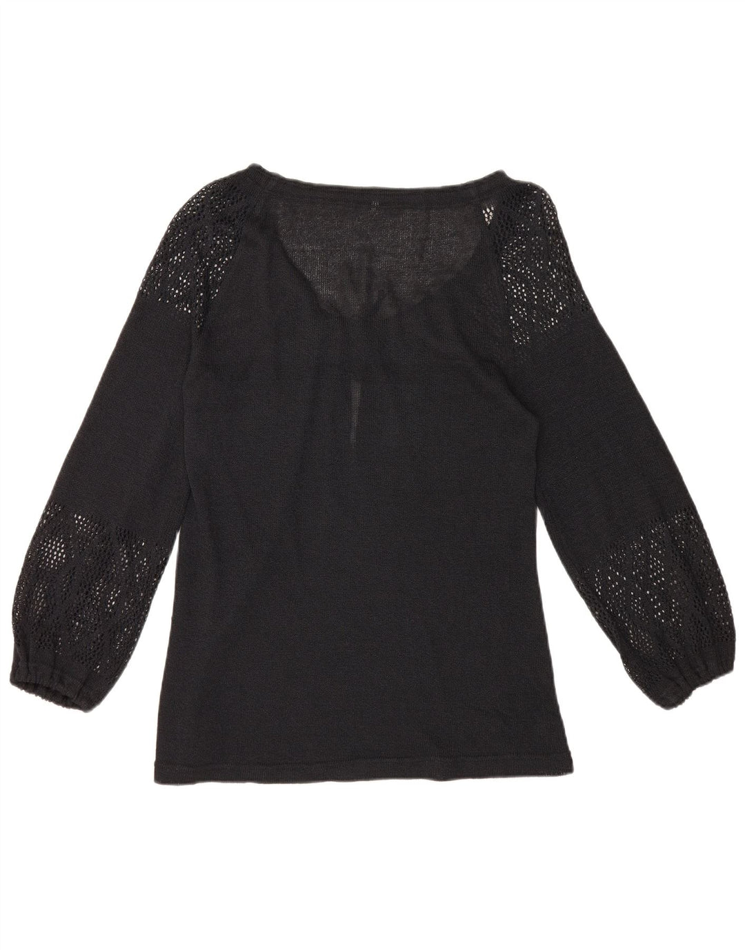 Винтажная женская блузка с длинным рукавом IT 44 Medium Black