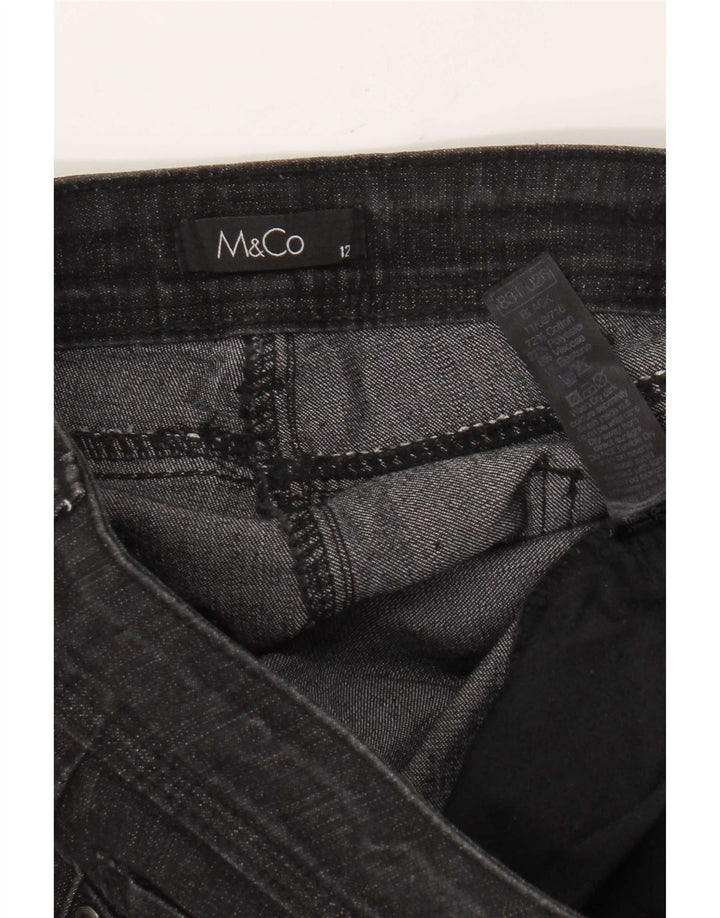 Женские джинсы Bootcut M&Co UK 12 Medium W32 L30, черный хлопок