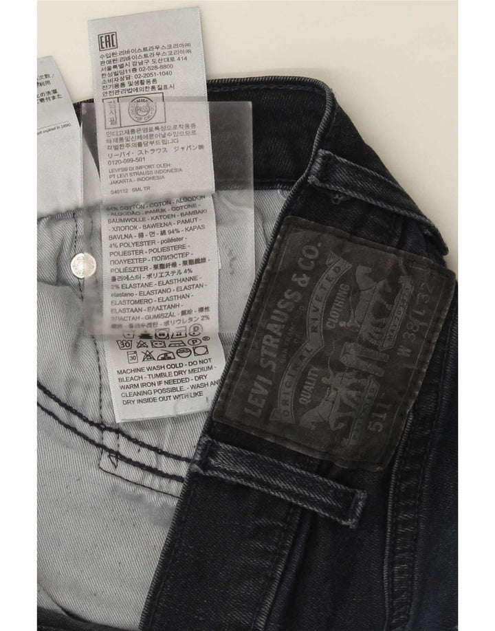 Мужские джинсы Levi's 511 Slim W38 L32 Синие, хлопок