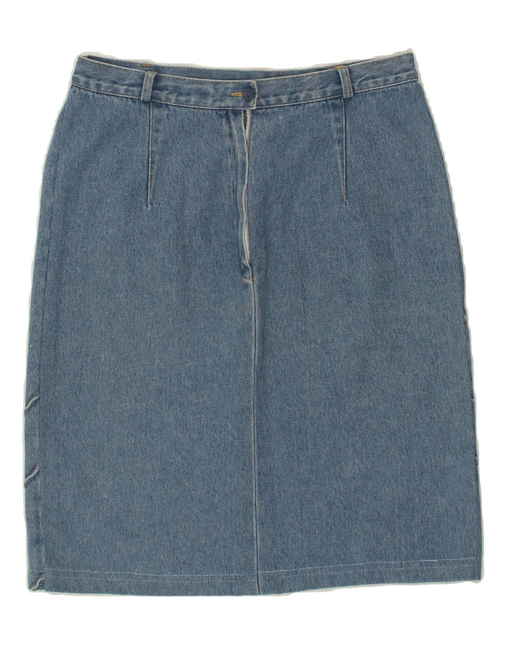 RASPBERRY COLLECTION Womens Denim Skirt W30 Medium Blue Cotton | Vintage Raspberry Collection | Thrift | Second-Hand Raspberry Collection | Used Clothing | Messina Hembry 