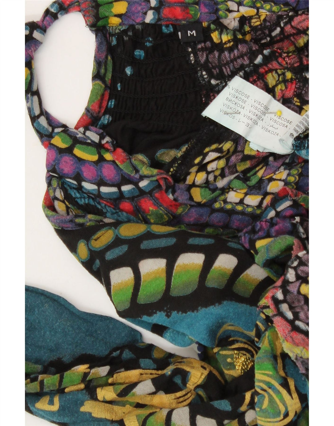 Женская блузка с абстрактным узором Desigual UK 14, средний разноцветный